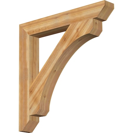 Ekena Millwork Legacy Slat Rough Sawn Bracket, Western Red Cedar, 6"W x 46"D x 46"H BKT06X46X46LEC06RWR